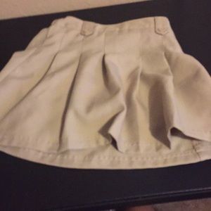 Kaki school skirt